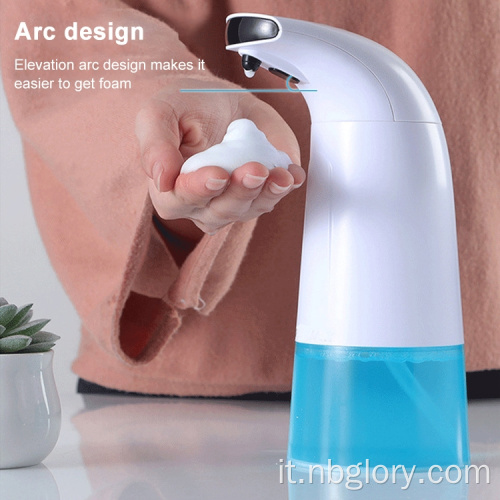 Distributore di sapone a infrarossi automatico in schiuma di distributore di sapone per le mani cucina gabine